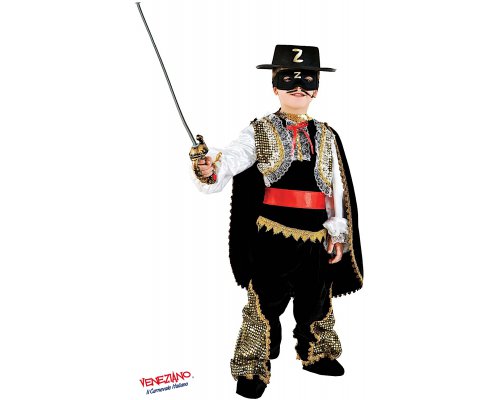 Costume carnevale - CAVALIERE MASCHERATO ORO BABY 